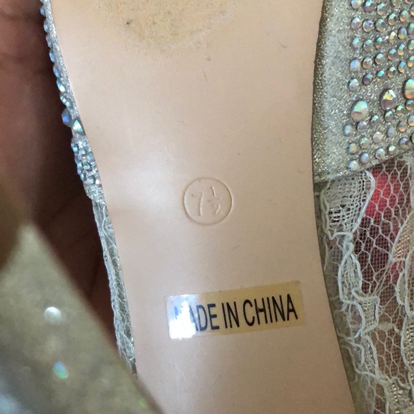 Silver studded high heels - Picture 3 of 5